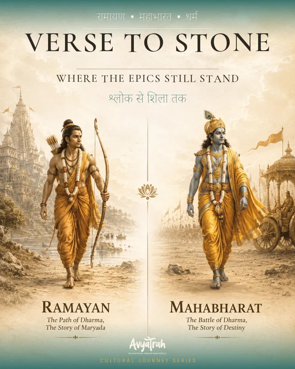 Verse to Stone — Ramayan and Mahabharat, where the epics still stand